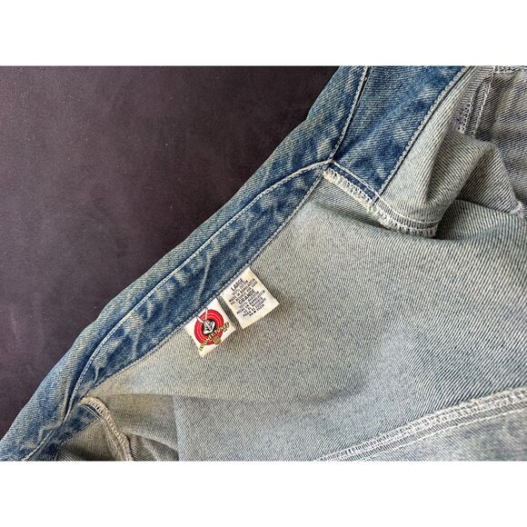 Vintage Y2k Looney Tunes Tweety Bird Jean Jacket Blue Denim size Large - Picture 12 of 13